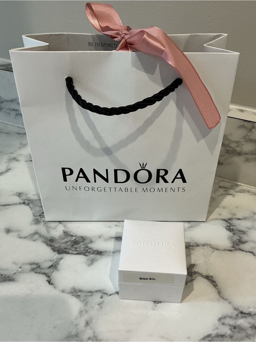 Pandora Double Heart Silver Ring with Two Heart Shaped Cubic Zirconia Stones